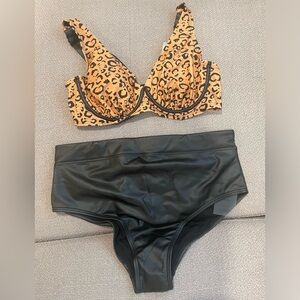 New two piece bikini size 16 (D/DD)top size 18 bottom brand (swimsuits for all)